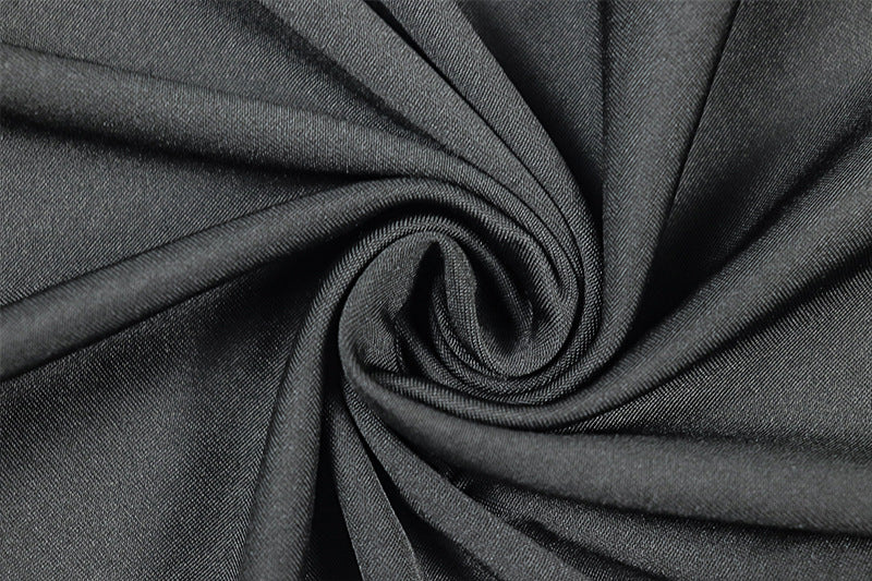 Women's Solid Color Hollow Out Sexy Fashion Long Sleeve Slim Waist Bodycon Short Dress 16