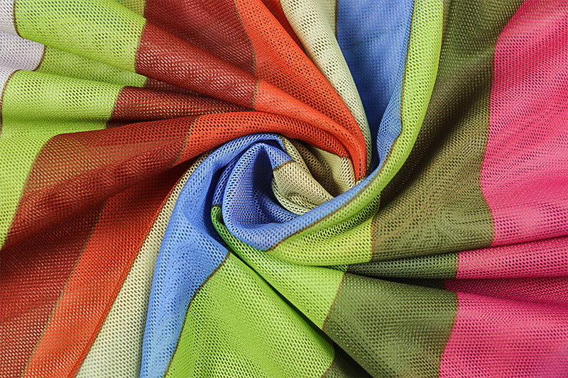 Chic Women's Color-Block Off Shoulder Elegant Long Dress 15