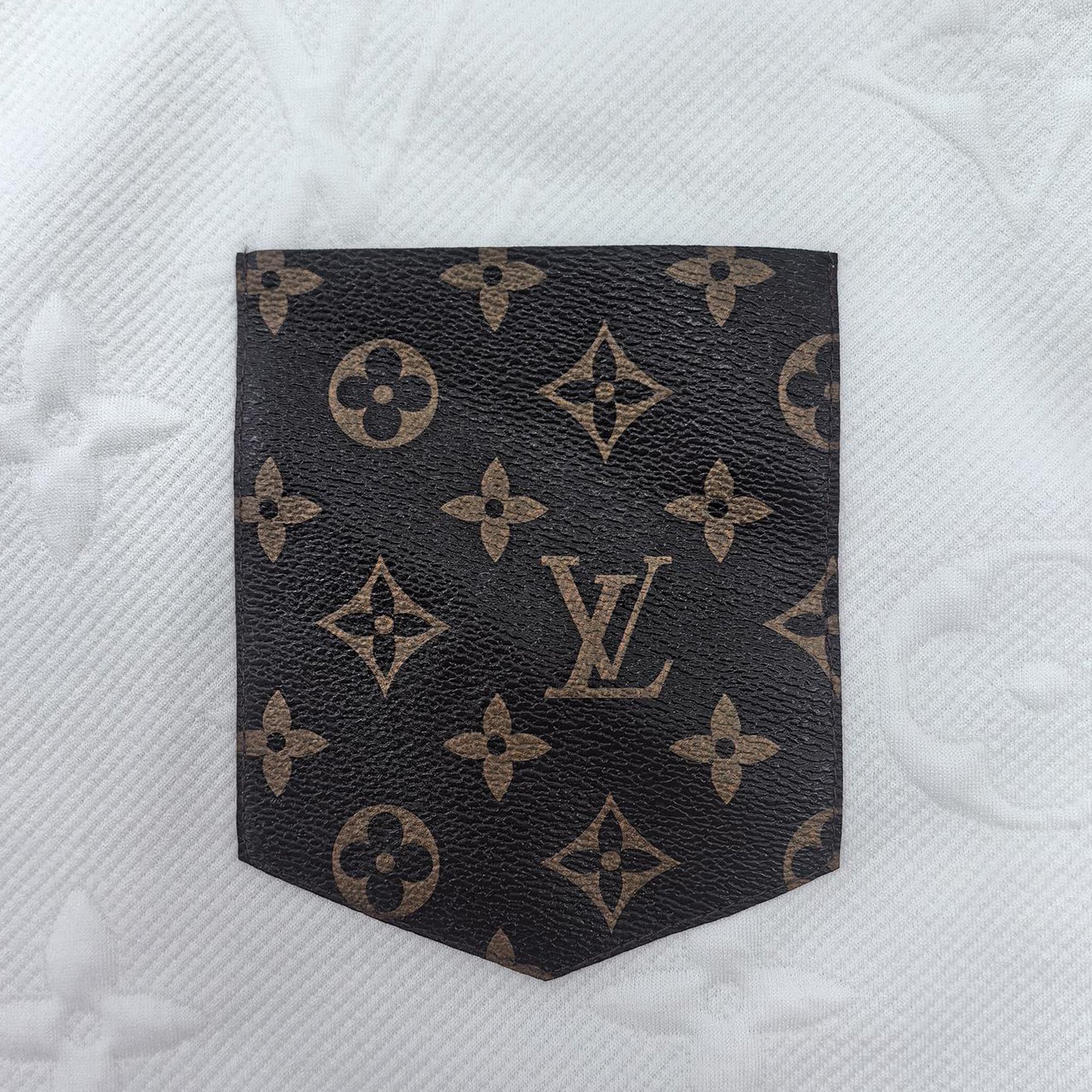 Women casual Pu-Leather pocket short-sleeved top and long pants jacquard two-piece set 5