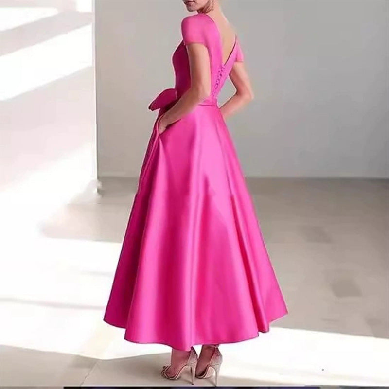 Women V-Neck Sleeveless Elegant Maxi Dress（Processing time need 3-6 days） 26