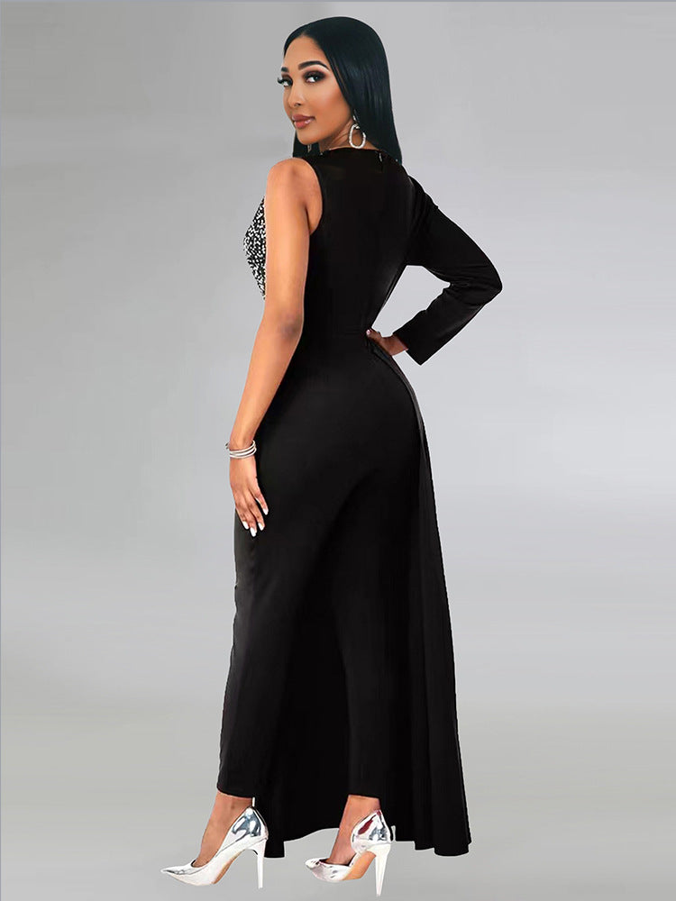 Women Patchwork Sequin Sexy Jumpsuit 4