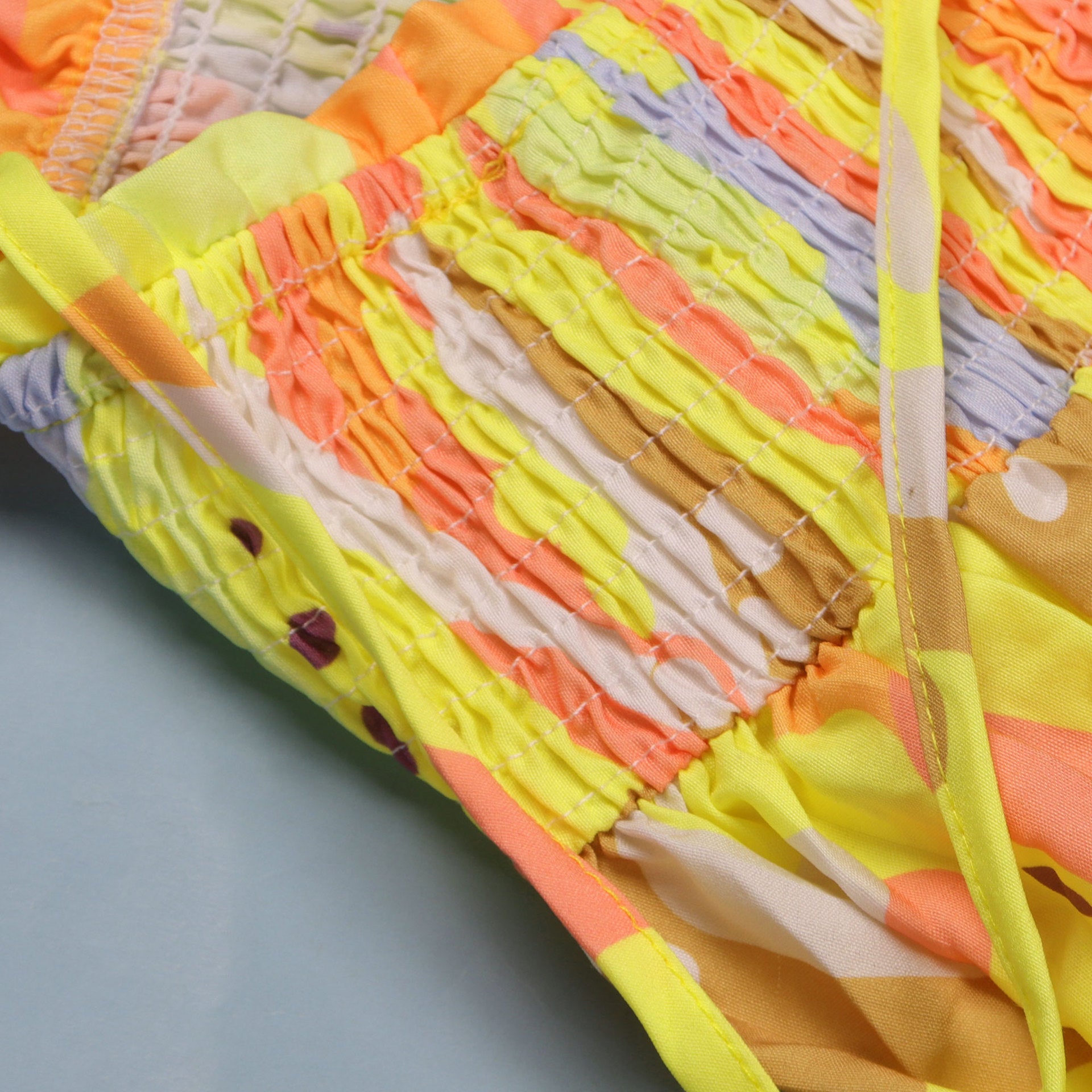 Sexy printed suspenders pleated wide-leg suspenders Jumpsuit 47