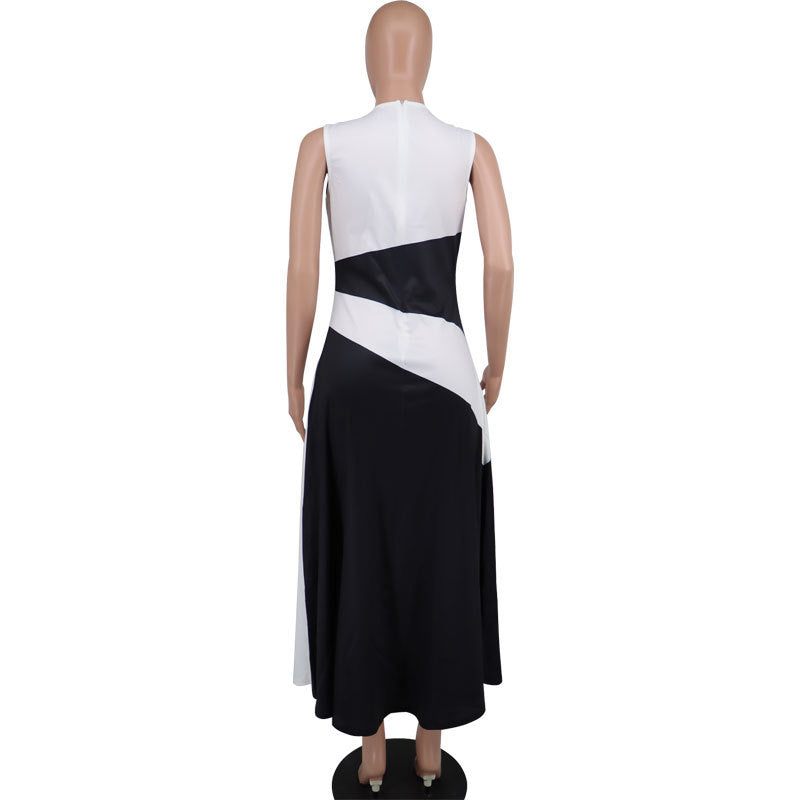 Spring And Autumn Women's Sleeveless Casual Long Dress 4