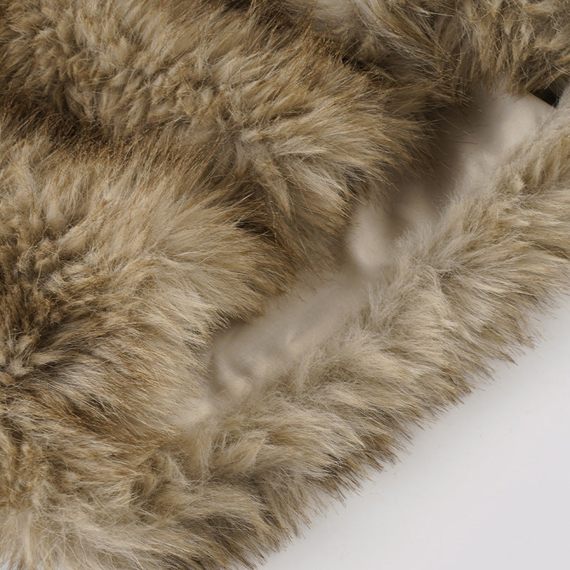 Women sexy fur solid shorts 15