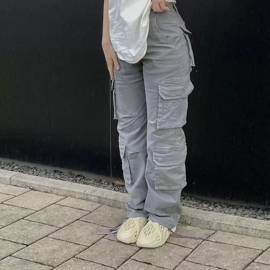 Women Street Hip Hop Low Cargo Pants 3