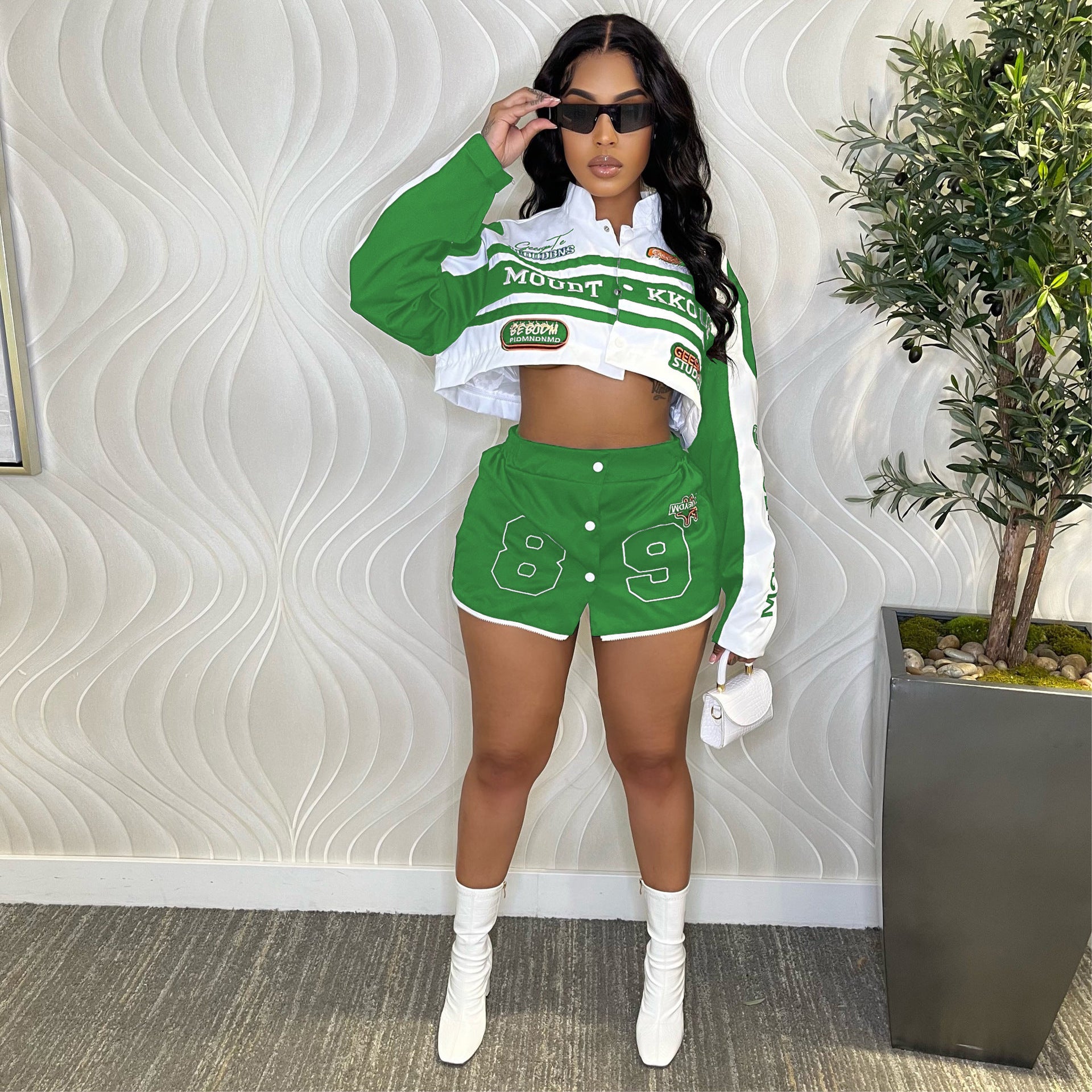 Women Detachable Print Jacket 8