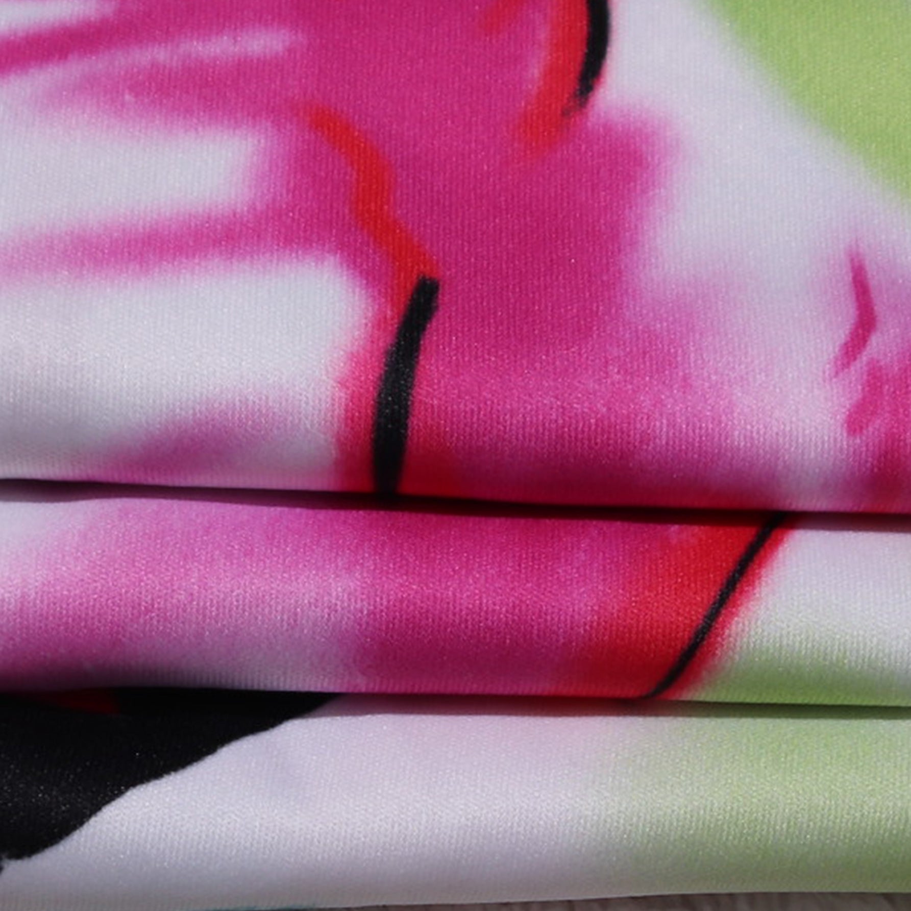 Summer Ladies Fitted Round Neck Painted Print Dress 17