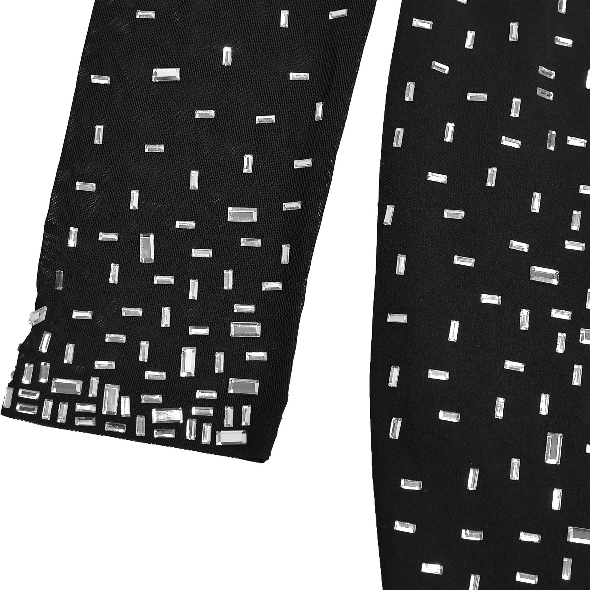 Women Sexy Mesh Beaded Bodycon Dress 19