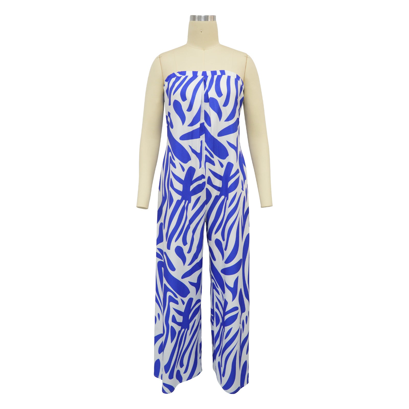Women's fashion print sleeveless wide-leg jumpsuit 9