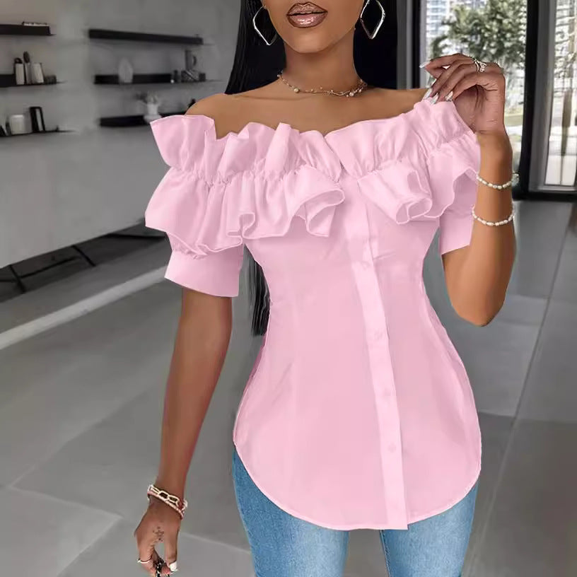 Women Cardigan Off Shoulder Shirt 7