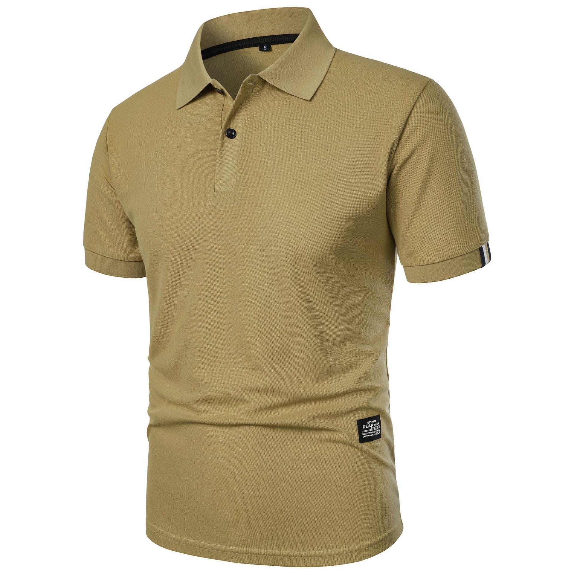 Men's Summer Solid Short Sleeve Top 36