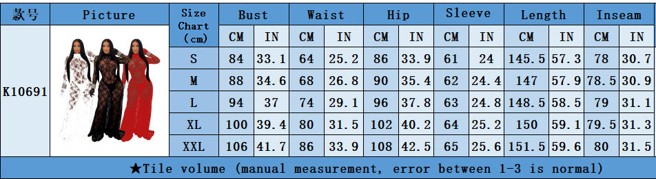 Sexy Women's Sexy See-Through Lace Low Back Lace-Up Jumpsuit 8