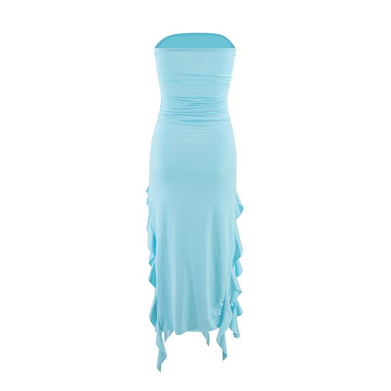 Summer strapless jellyfish sashes sexy dress women's clothing 26