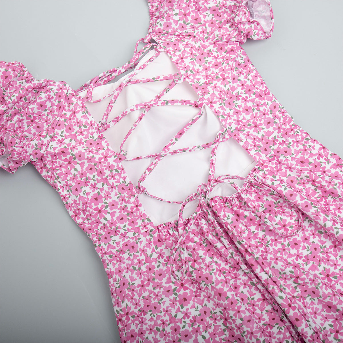 Women's Summer Off-Shoulder Floral Slit Long Dress 10