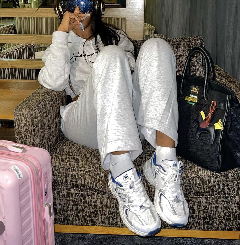 Women's Fashion Sport Casual Letter Print Hoodies Pants Women's Two Piece Set 5