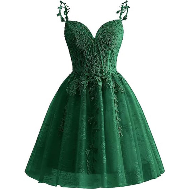 Women suspender sexy Formal Party evening dress（Processing time need 3-6 days） 6