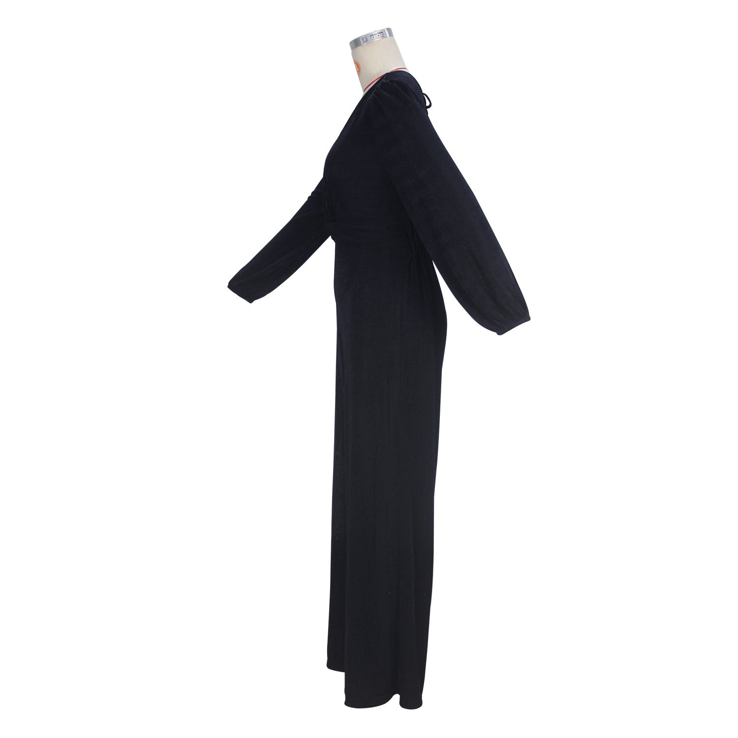 Spring And Autumn Women's Long Sleeve V-Neck Slim Waist Casual Jumpsuit 5