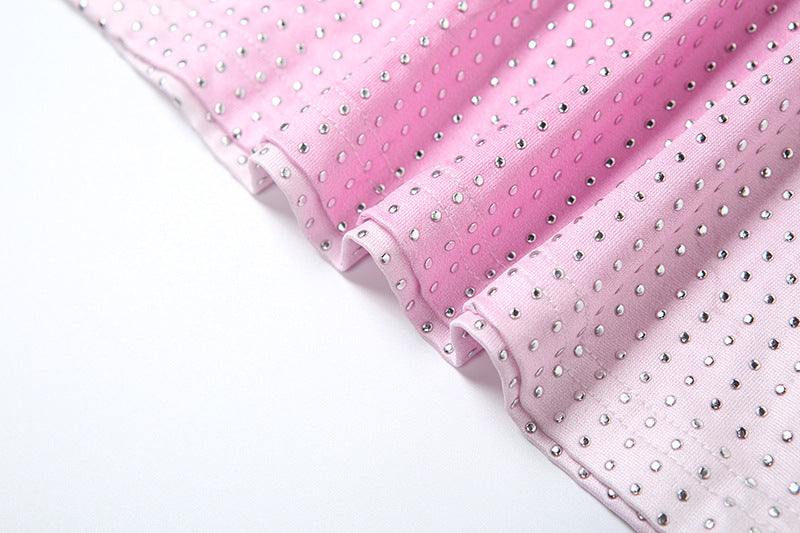 Women Elegant Shiny Gradient Off Shoulder Bodycon Dress 11