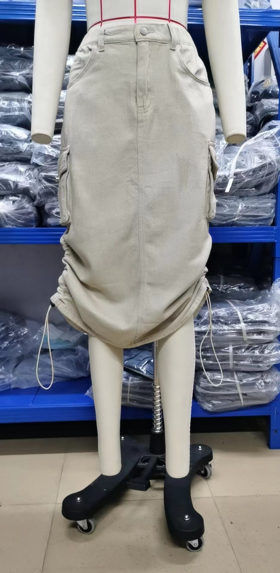 WomenDenim CargoCasual Skirts 12