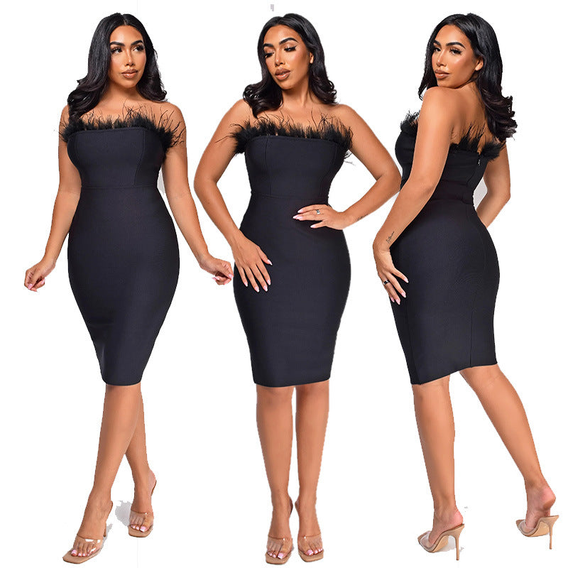 Women Solid Backless Sleeveless Bodycon Dress 5
