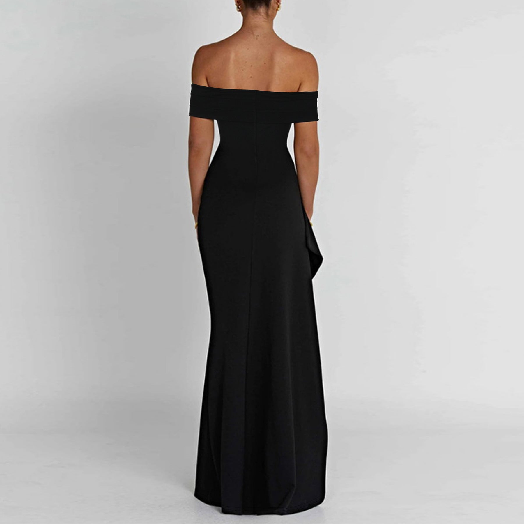 Women's Sexy Off Shoulder Slit Chic Elegant Dress 6