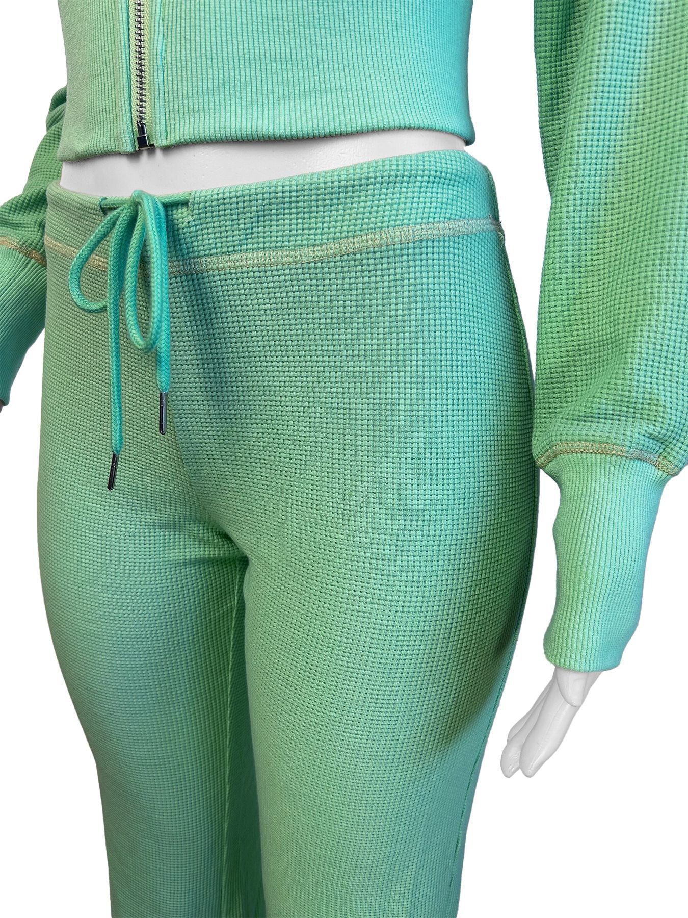 Women casual zipper long sleeve hoodies and pant two-piece set 11