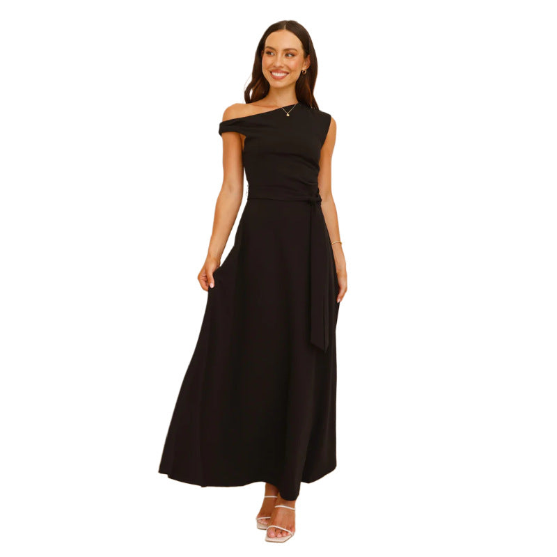 Women's Eelegant Sleeveless Solid Color Long Dress 17