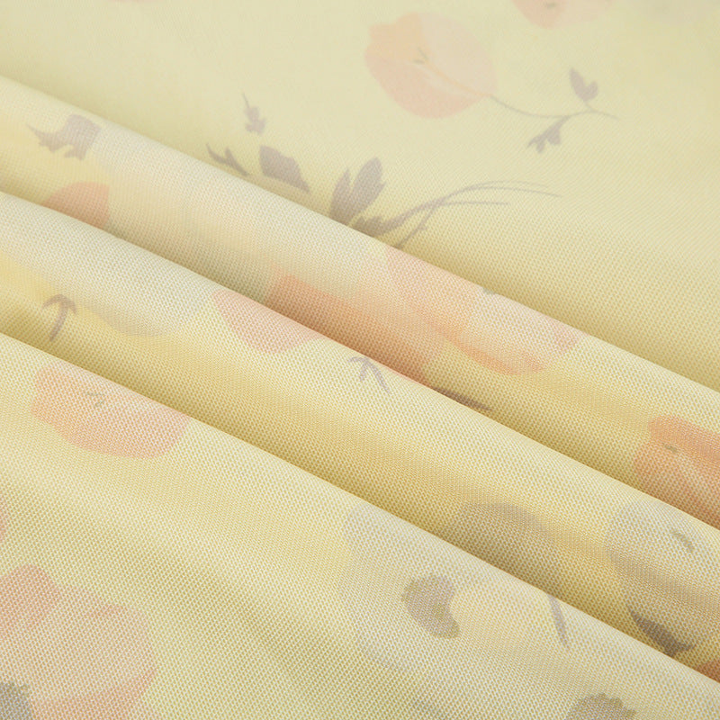 Chic Holidays Floral Strap Ruffle Sexy Flying Sleeve Long Dress 22