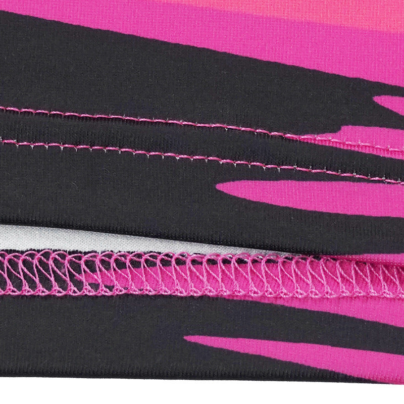 Women's Spring And Summer Printed Fashion Casual Pleated Long Sleeve Slim Chic Long Dress 23