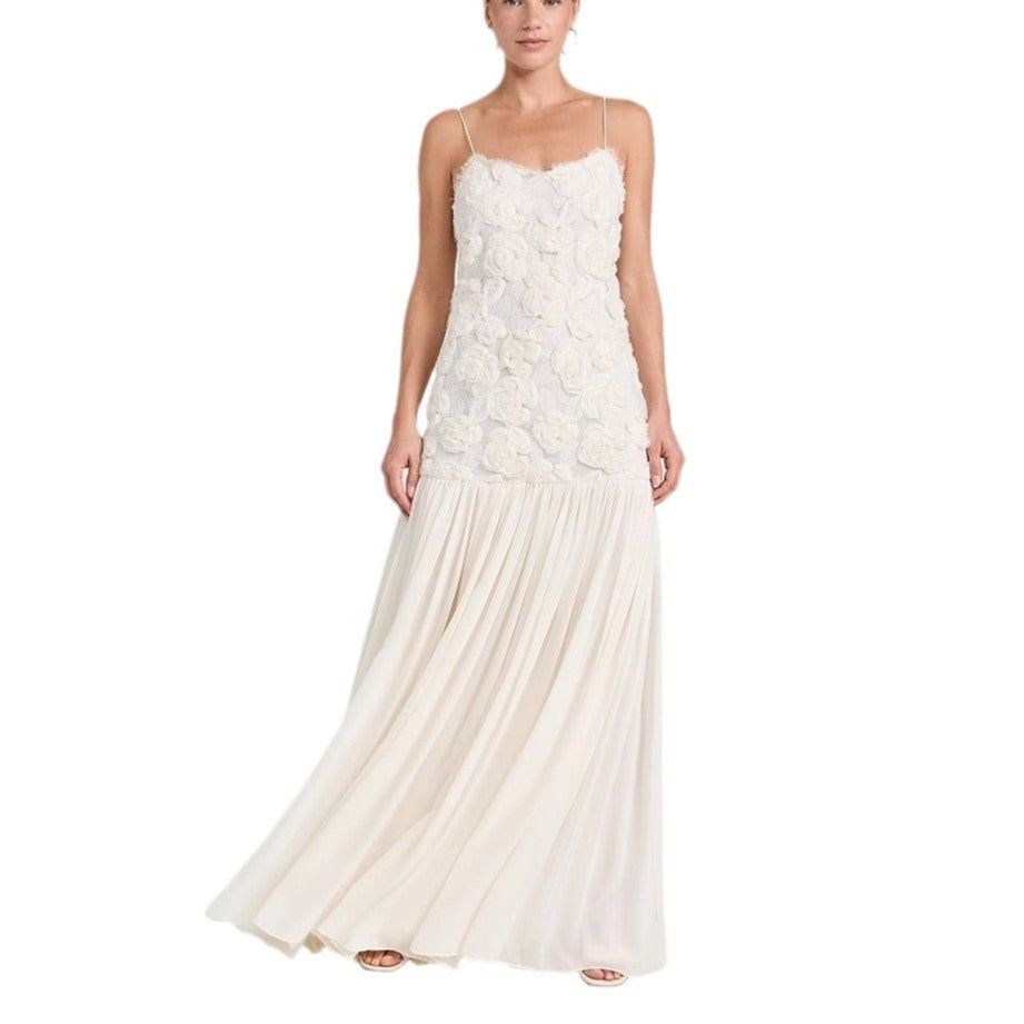 Women Summer Flower Patchwork Strap Dress 7