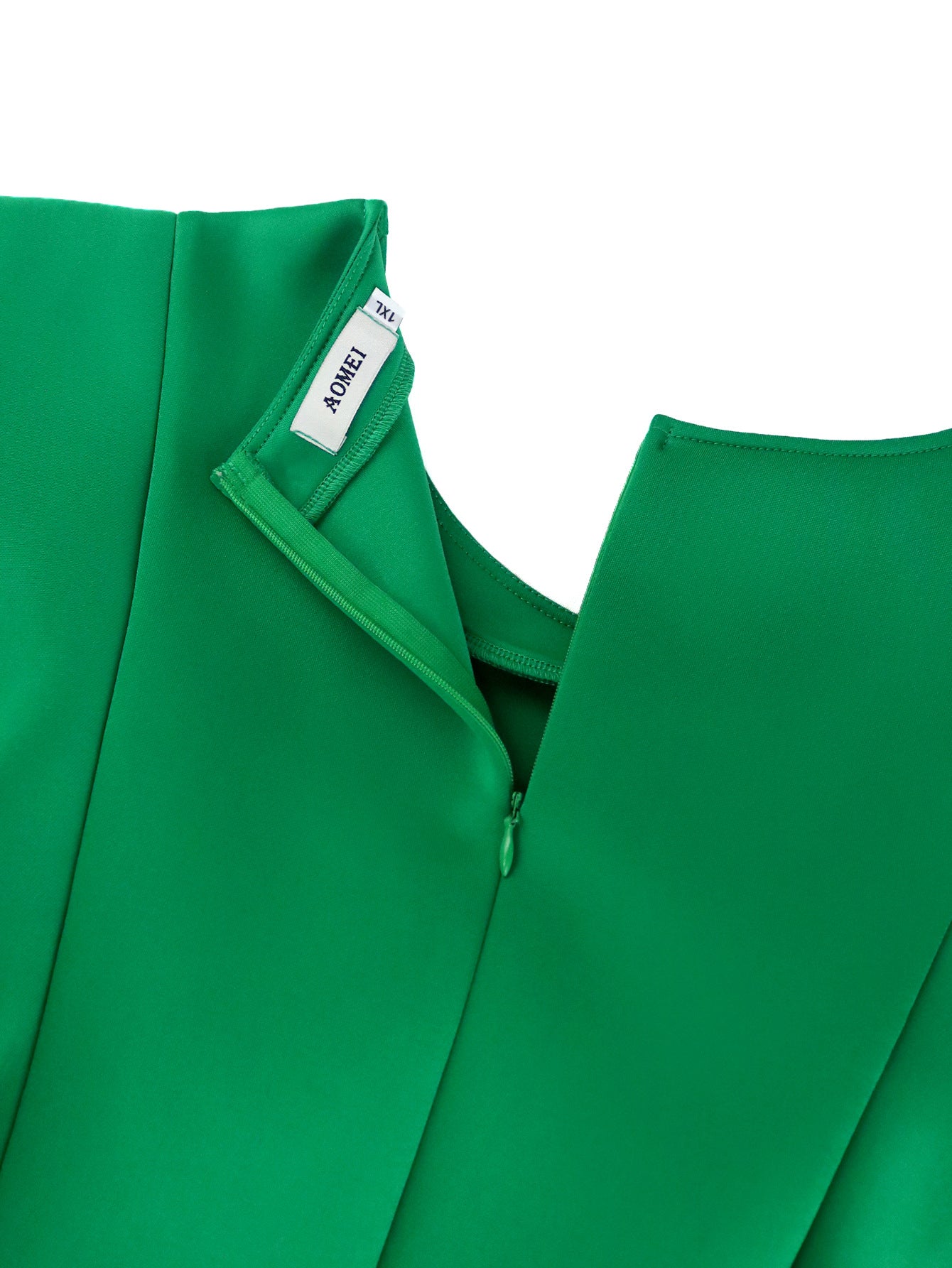 Bow Round Neck Cape Sleeve Formal Party A-Line Dress 8