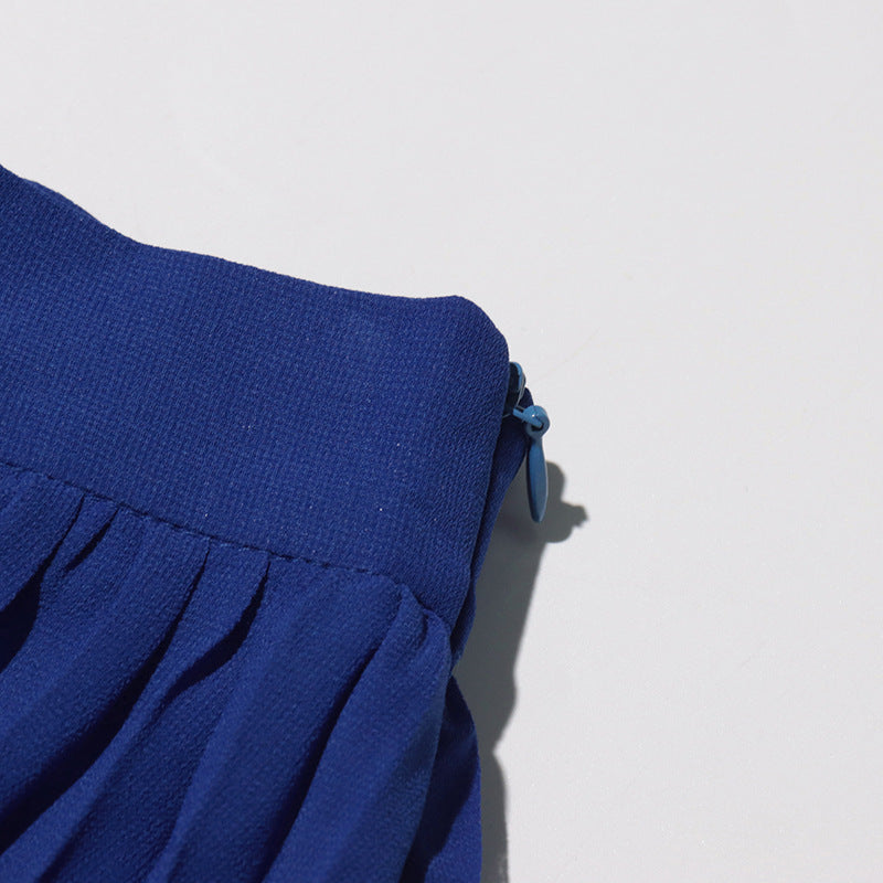 Women Elegant Butterfly Blazer Jacket + Pleated Skirt Two-piece Set 28