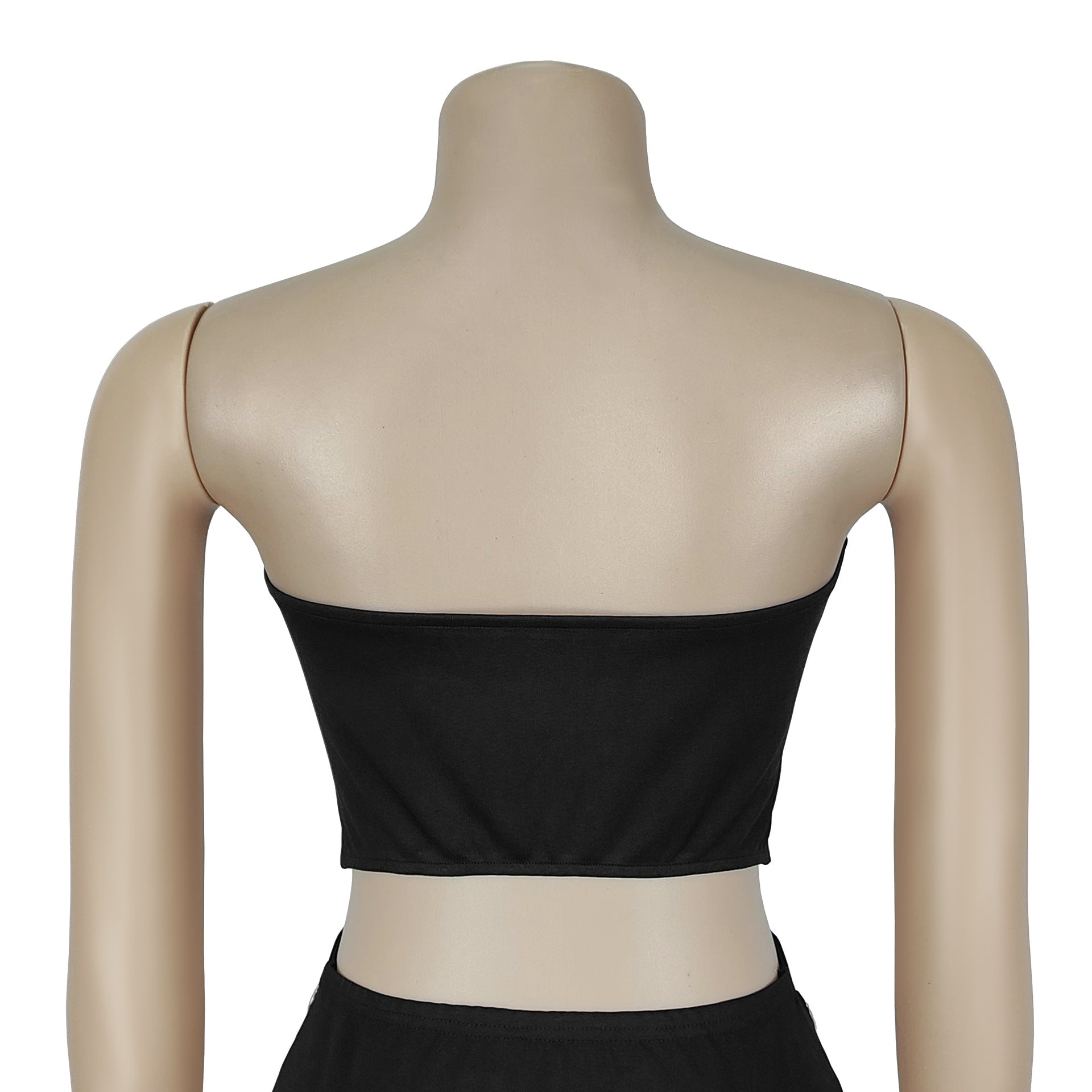 Women's Casual Sexy Strapless Top & Skirt Set 11