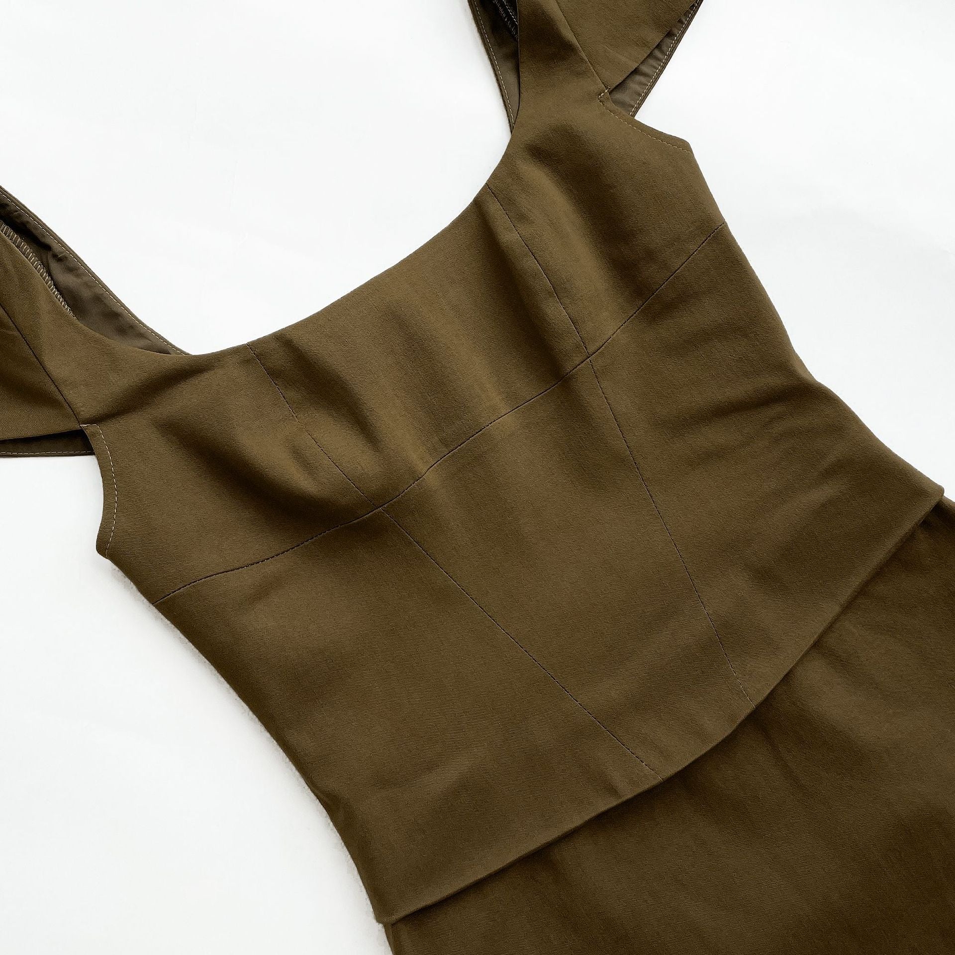 Women Square Neck Backless French Bodycon Dress 14