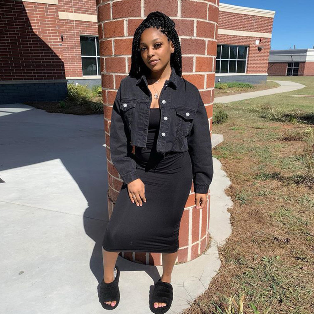 Women Fashion Denim Coat 5