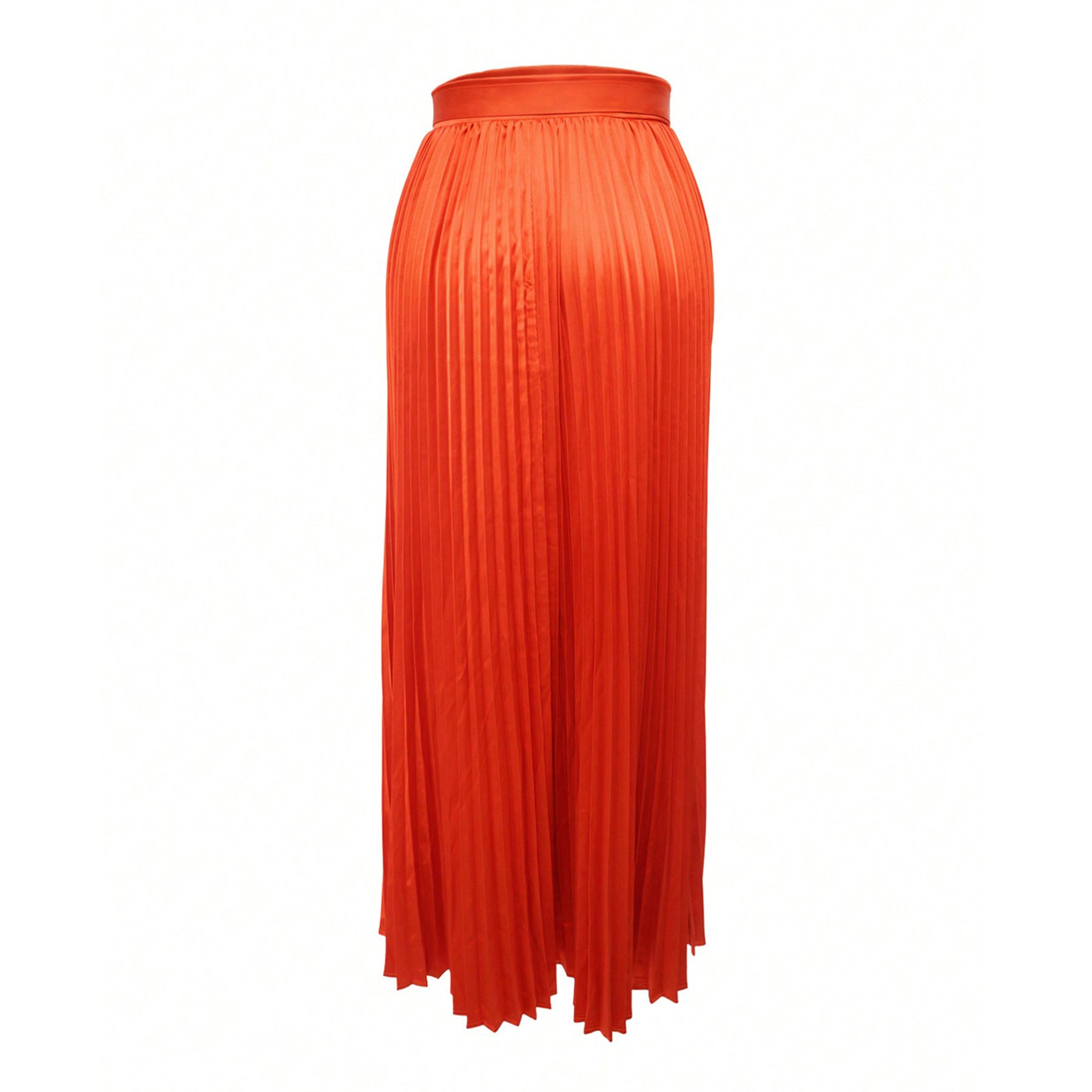 Pleated Solid Color Plus Size Skirt 6