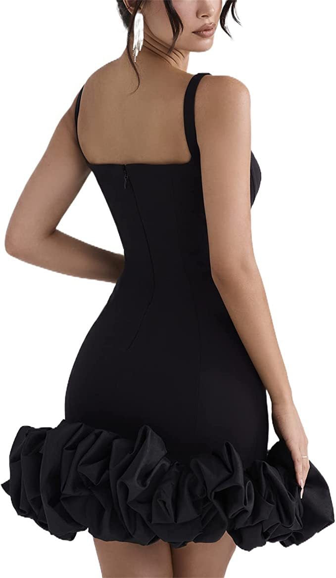 Women Sexy Suspender Backless Dress 11