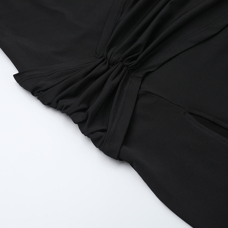 Chic Off-Shoulder Slit Dress Spring Slim Long Dress for Women 16