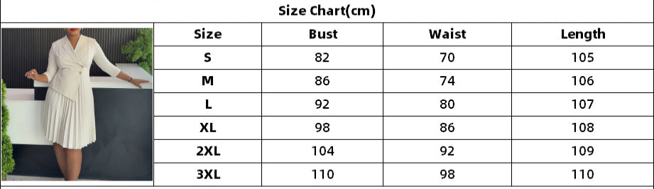 Plus Size Women Winter Turndown Collar Pleated Shirt Dress 11