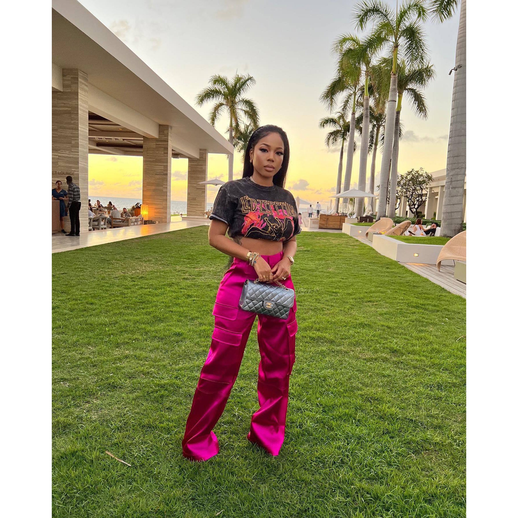 Women Casual Zipper Solid Pocket Zipper Trousers 3