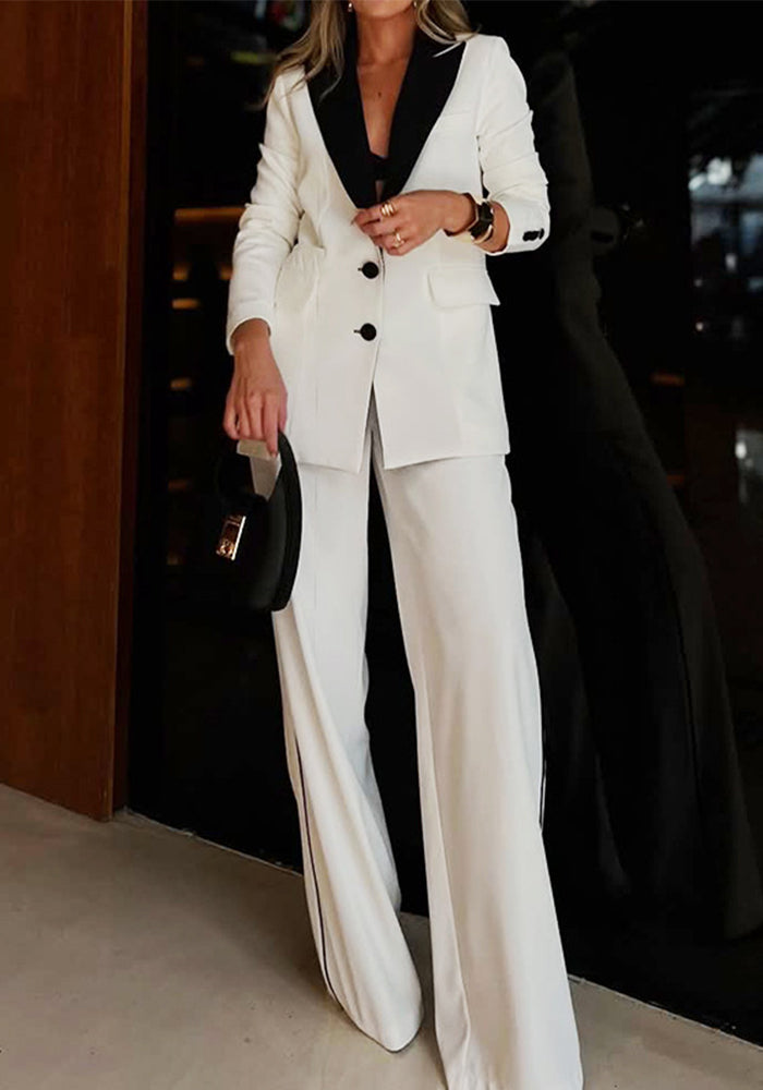 Women Professional Blazer and Pants Two-Piece Set