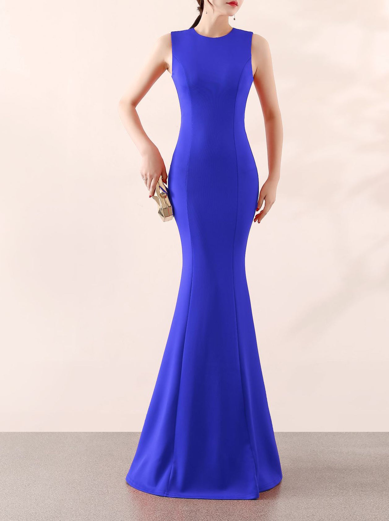 Bridal Wedding Long Formal Party Elegant Fishtail Engagement Evening Dress 8
