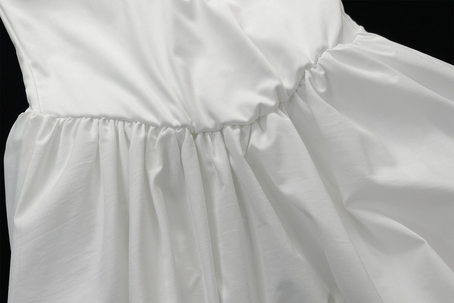 Women Summer Off Shoulder V Neck Pleated Raglan Sleeve Sexy Backless Dress 11