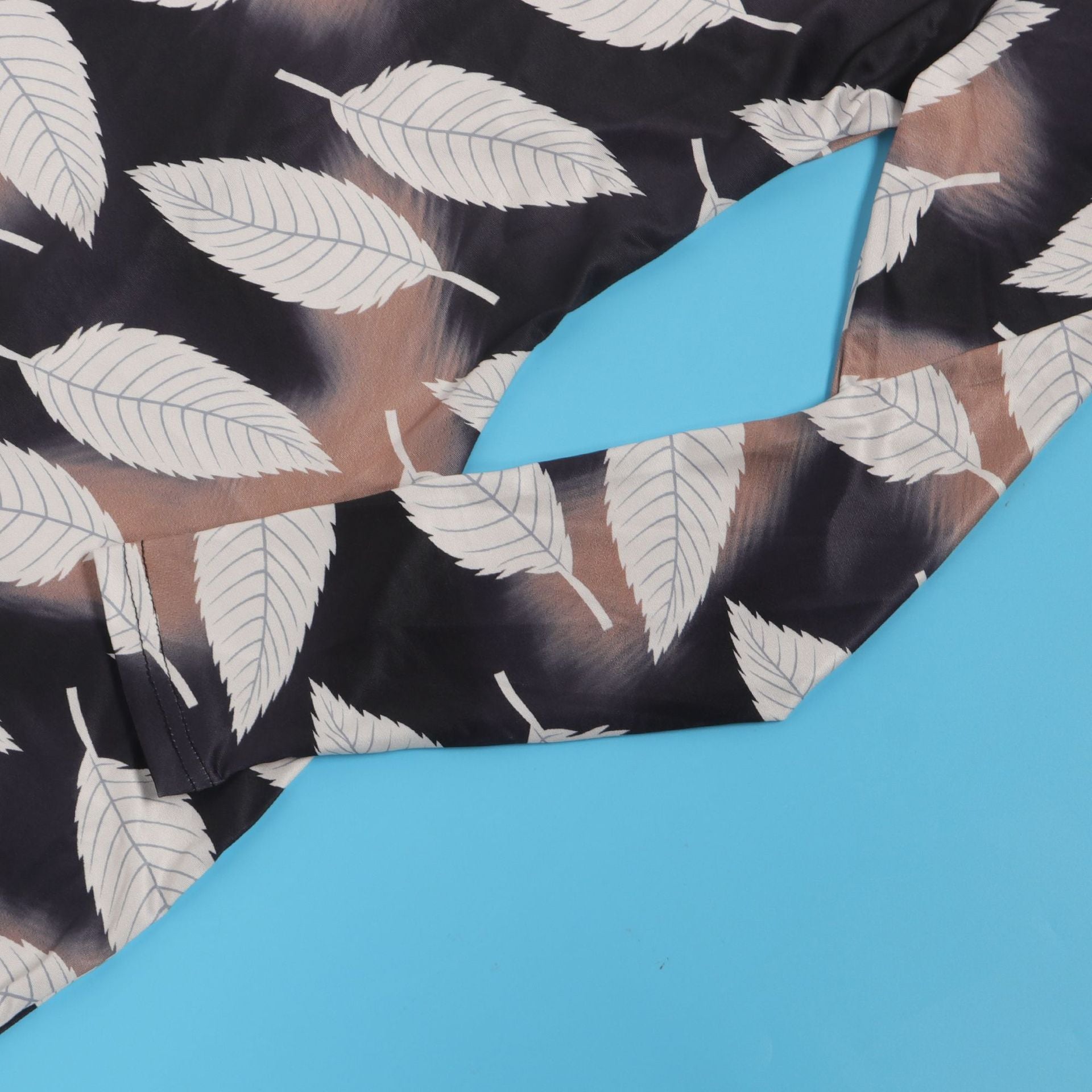 Sexy Printed Stretch Round Neck Long Sleeve Bodycon Tight Fitting Mermaid Long Dress 24