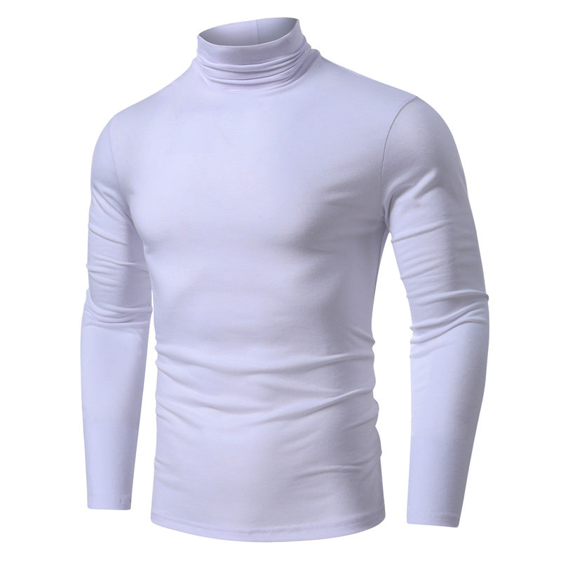 Men's Fall and Winter Turtleneck Basic Long Sleeve T-Shirt 41