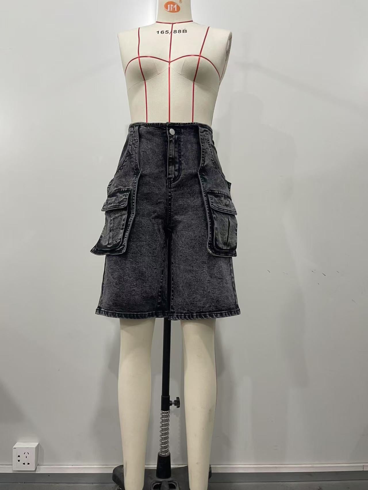 Summer Retro Cargo Denim Shorts 10