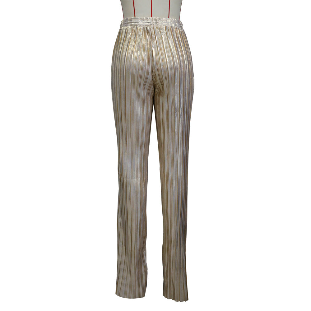 Women Casual Crushed Wide Leg Pants 17