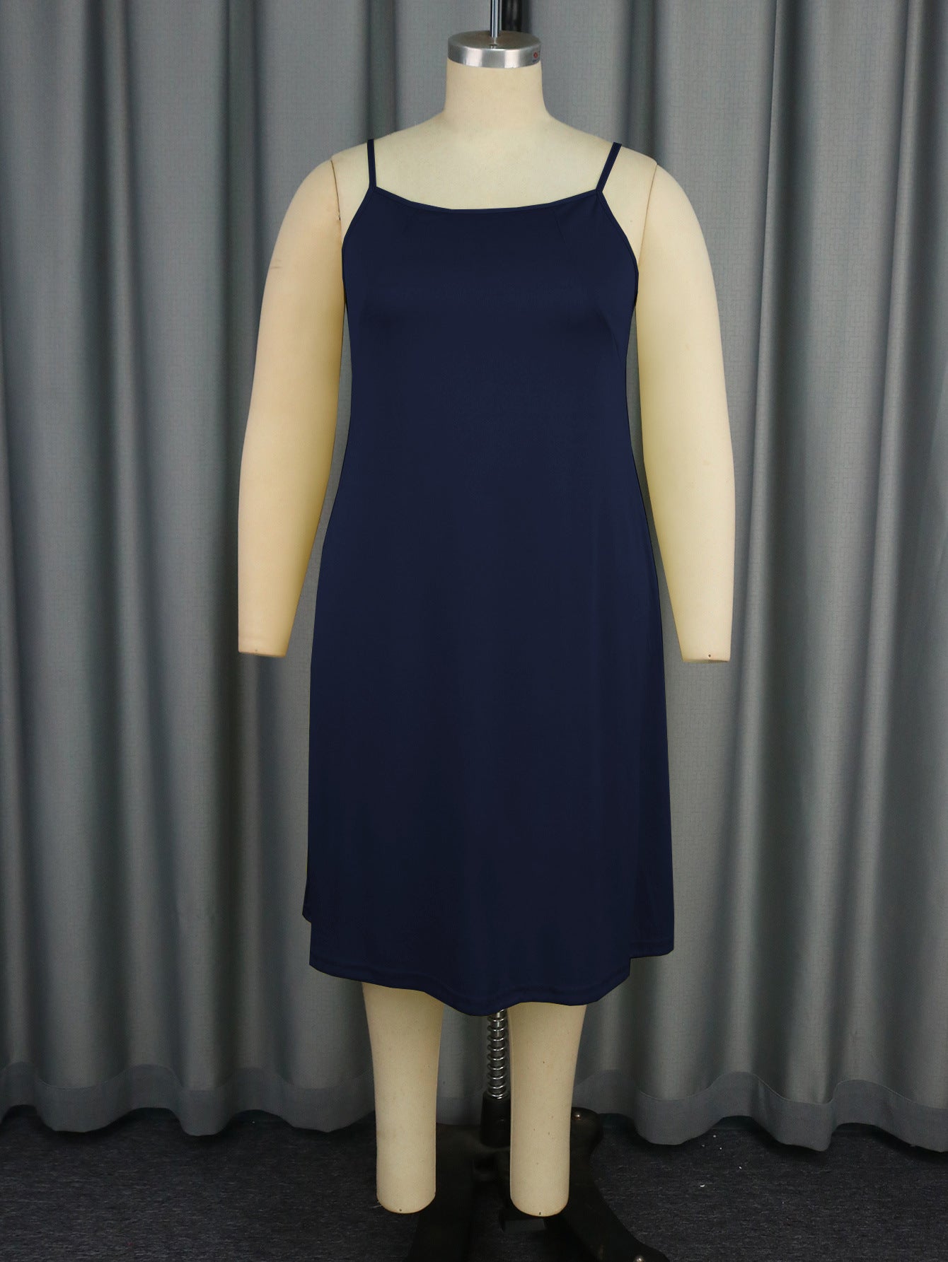 Plus Size Women Half High Neck Lace Dress Two-piece Set 28