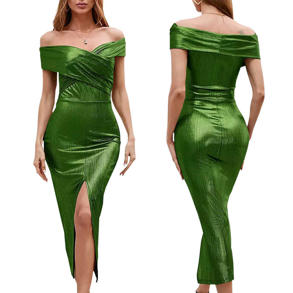 Women Sexy Solid Dress 5