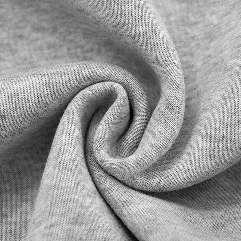 Women Fall/Winter Solid Casual Long-Sleeved Hoodies and Shorts Two-Piece Set 23